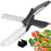 2 In 1 Clever Cutter Kitchen Scissors Quick Vegetable Cutter Fruit Chopper