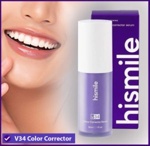 Hismiles V34 Teeth Whitening Colour Corrector Serum, 30ml